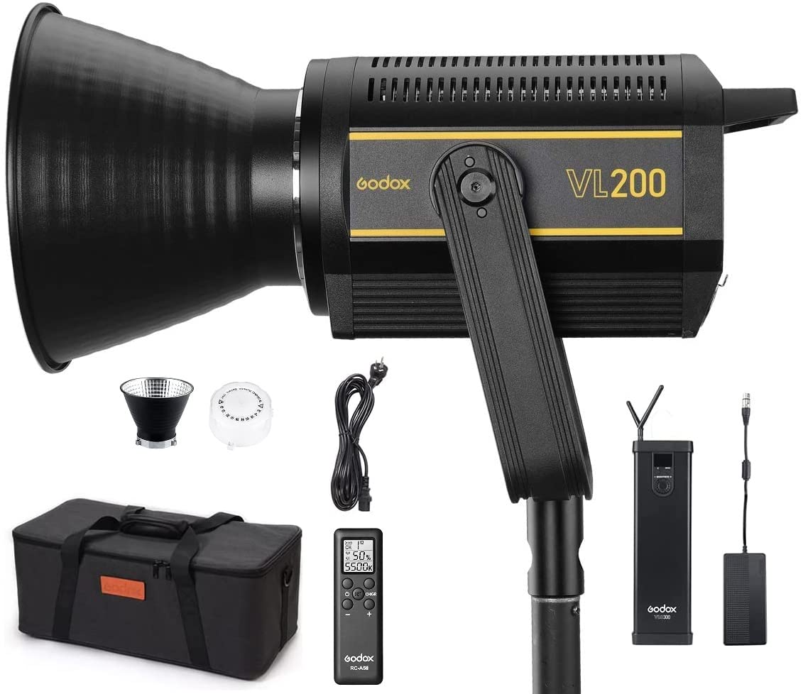 Amazon | GODOX VL200撮影ライトCRI96 TLCI95 明るさ0%~100%調整 色